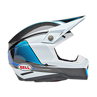 Bell Moto-10 Spherical Evade Helm weiß blau - 3