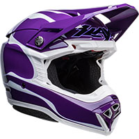 Casque Bell Moto-10 Spherical Slayco Ltd Violet Blanc