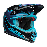 Bell Moto-9S フレックス スプライト ヘルメット ブラック ブルー