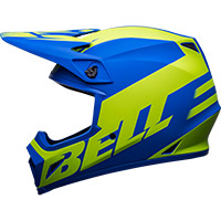 ベルMx 9ミップス・ディスラプト・ヘルメット クラシックブルーイエロー - 3
