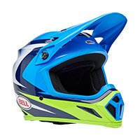 Bell Mx-9 Mips Ece6 Jackal Helmet Blue Yellow