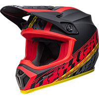Casco Bell Mx 9 Mips Offset Nero Opaco Rosso - img 2