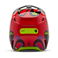 Fox V1 Emotion Helmet Red Fluo