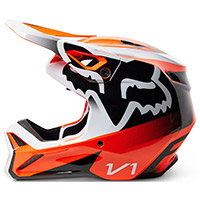 フォックス V1 リード ヘルメット オレンジ蛍光 - 2