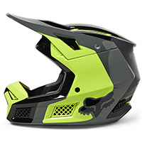 Fox V3 RS Efekt ヘルメット イエロー フルオ