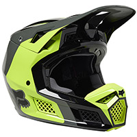 Fox V3 Rs Efekt Helmet Yellow Fluo