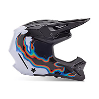 Fox V3 Rs Scans Helmet White Black - 2