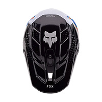 Fox V3 Rs Scans ヘルメット ホワイト ブラック - 3