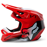 Fox Youth V1 Toxsyk Helmet Red Fluo - 2