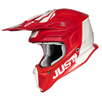 Just-1 J18Mipsパルサーヘルメット赤白マット