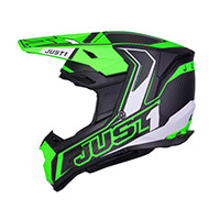 Just-1 J22 3k Carbon 2206 Fluo Helmet Green