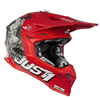 Casco Just-1 J39 Kinetic Camo Rosso - img 2