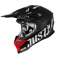 Just-1 J39 Rock Helmet Red Black Matt