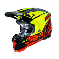 Casque Just-1 J40 Shooter Rouge