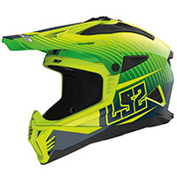 LS2 MX708 ファスト 2 ダック ヘルメット イエロー マット