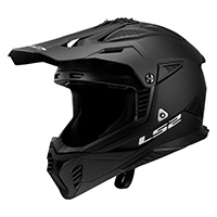 LS2 MX708 ファスト 2 ソリッド ヘルメット ブラック マット