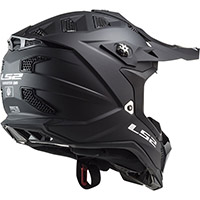 Ls2 MX700 Subverter Evo 2 ソリッド ヘルメット ブラック