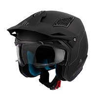 Casco Mt Helmets District SV S Solid A1 negro opaco