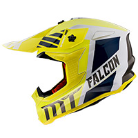 Casco Mt Helmets Falcon Warrior A3 amarillo