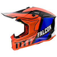 Casco Mt Helmets Falcon Warrior C3 naranja