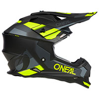 Oニール2SRSスパイドV.23ヘルメットブラックイエロー