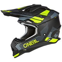 Oニール2SRSスパイドV.23ヘルメットブラックイエロー