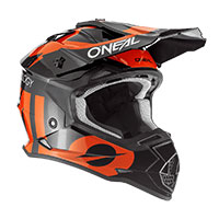 O ニール 2SRS ユース スリック ヘルメット ブラック オレンジ - 2