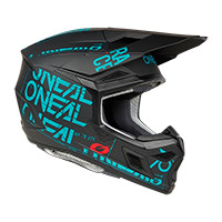 O Neal 3srs 2206 Static Helmet Black Teal