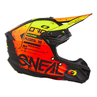 O Neal 5SRS Polyacrylite Scarz Helm rot gelb - 2