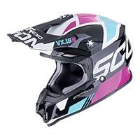 Casco Scorpion VX-16 Evo Air Analog negro rojo