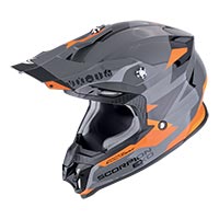 Scorpion Vx-16 Evo Air Rod Helmet Grey Orange