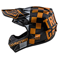 Troy Lee Designs SE4ポリアクリライトチェッカーヘルメットゴールド