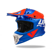 Motocross helmet Intrepid blue and neon yellow glossy - Ufo Plast