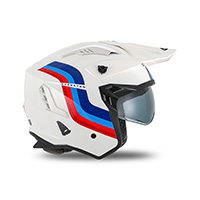 Casque Ufo Sheratan 2206 Blanc Bleu Rouge