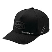 100% Shadow X-fit Hat Black