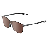 100% Legere Square Soft Tact Cool Sunglasses Grey