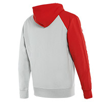Sweatshirt Dainese Paddock Full Zip Gris Rouge