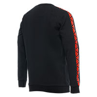 Maglia Dainese Sweater Stripes Nero Rosso Fluo - img 2