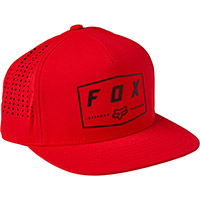 Cappellino Fox Badge Snapback Rosso Flame