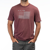 Camiseta Klim Patriot Flag Tri-Blend marrón
