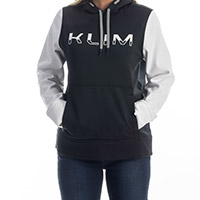 Klim Petrol Pullover Lady Hoodie Black White