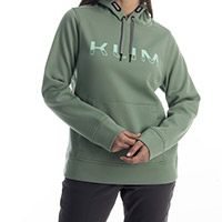 Sweat à Capuche Femme Klim Petrol Pullover Vert