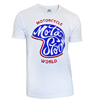 T-shirt Motostorm Casco Blanc