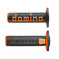 Domino A36041c Handgrips Black Orange