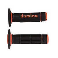 Domino A02041c Handgrips Black Red
