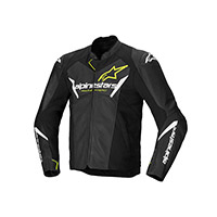 Alpinestars Faster V3 Airflow Leather Jacket Yellow