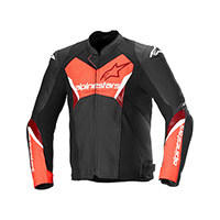 Alpinestars Faster V3 Airflow Lederjacke weiss