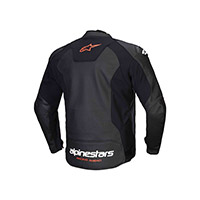 Chaqueta de cuero Alpinestars Faster V3 rojo - 2