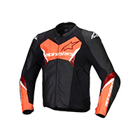 Chaqueta de cuero Alpinestars Faster V3 blanco