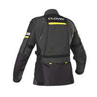 Chaqueta Clover Gts-4 Wp Airbag gris oscuro amarillo